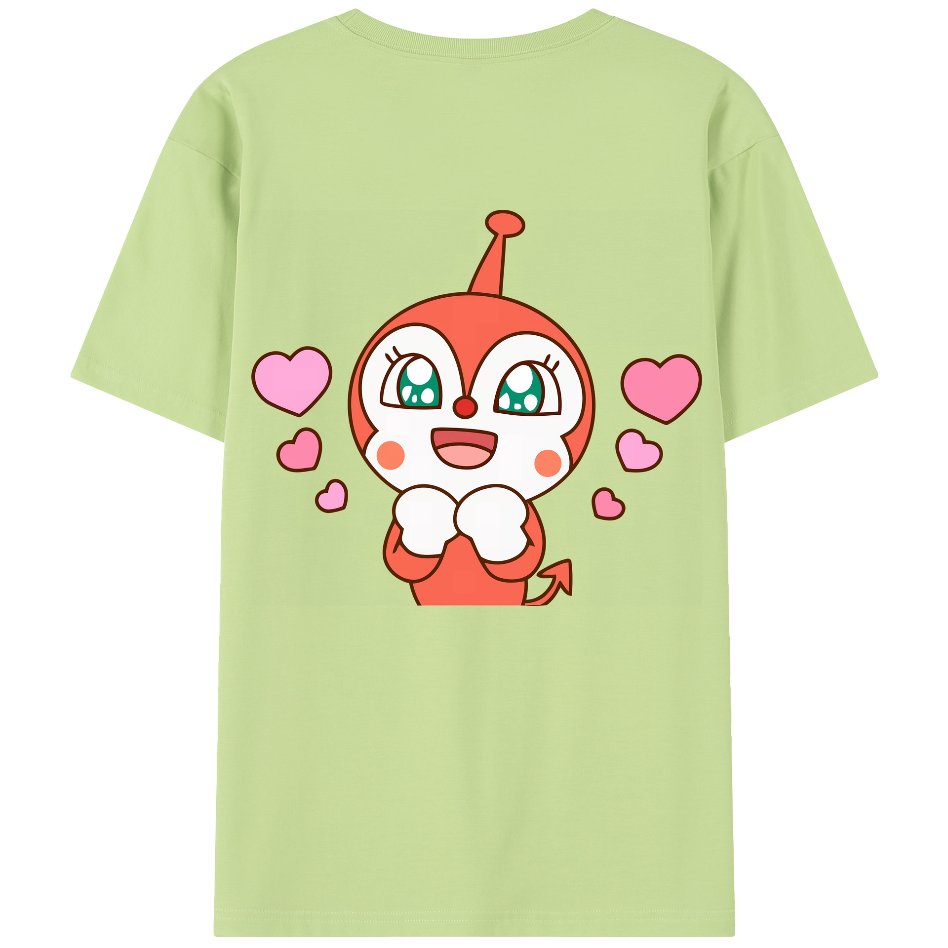（画像用） アンパンマン Anpanman 綿100％半袖Tシャツ（背面プリント）